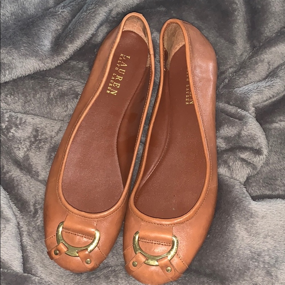 Ralph Lauren Brown Ballet Flats 8.5M